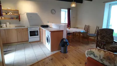 Cuisine ou kitchenette dans l'établissement Ker Maniok