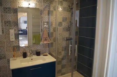 Salle de bains dans l'établissement Ty Bihan