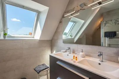 Salle de bains dans l'établissement Villa des Fleurs d'Ajoncs