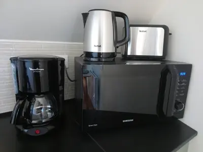 Cuisine ou kitchenette dans l'établissement Appartement Studio Prieuré