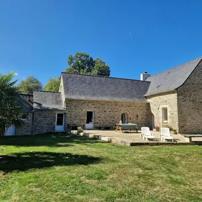 Stone House in Brittany near Morlaix Bay