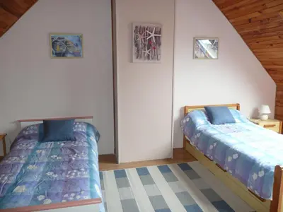 Un ou plusieurs lits dans un hébergement de l'établissement Holiday Home in Plouarzel near Sandy Beach