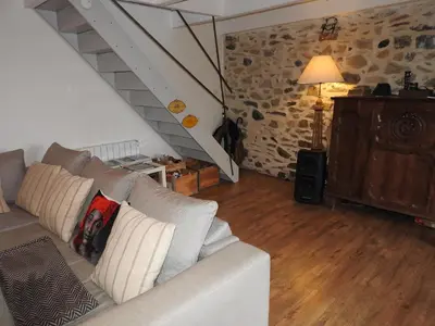 Coin salon dans l'établissement Maison De Campagne - Porte Brest Ouest.