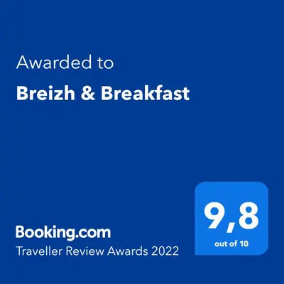 Certificat, récompense, panneau ou autre document affiché dans l'établissement Breizh & Breakfast