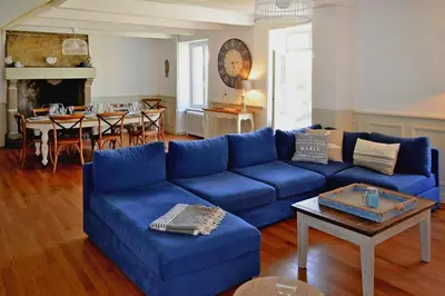 Coin salon dans l'établissement Country House in Porz Bilic near Sandy Beach