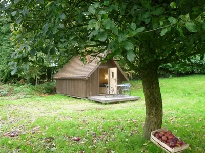 Jardin de l'établissement Les cabanes de Kerellou