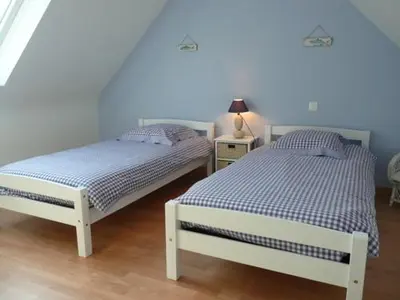 Un ou plusieurs lits dans un hébergement de l'établissement Maison Molène, au Pays des Abers Plouguerneau