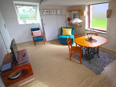 Télévision ou salle de divertissement dans l'établissement Gouelet Ker