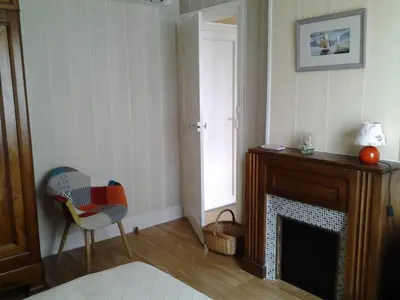Coin salon dans l'établissement Appartement à 200 mètres du port de Concarneau