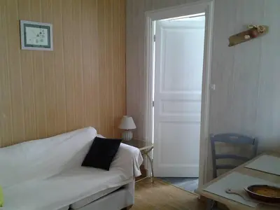 Un ou plusieurs lits dans un hébergement de l'établissement Appartement à 200 mètres du port de Concarneau