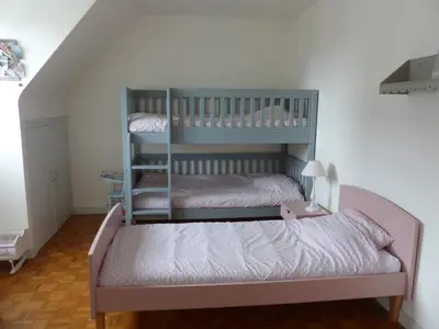 Un ou plusieurs lits dans un hébergement de l'établissement Ti Moutik