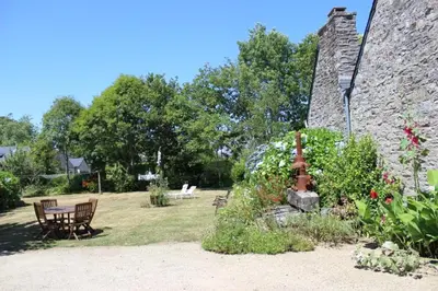 Jardin de l'établissement Sue's cottages