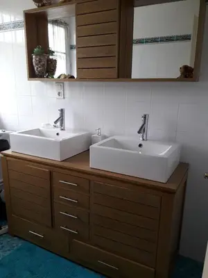Salle de bains dans l'établissement Chambre belle demeure