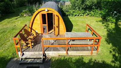 Jardin de l'établissement Pod à la croisée des baies