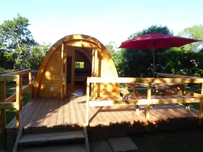 Jardin de l'établissement Pod à la croisée des baies