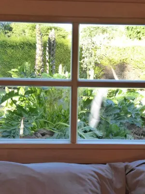 Jardin de l'établissement Pod à la croisée des baies