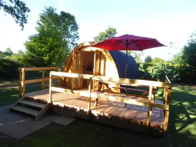 Jardin de l'établissement Pod à la croisée des baies