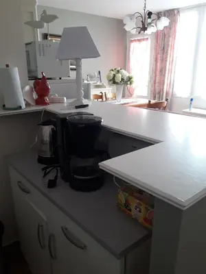 Cuisine ou kitchenette dans l'établissement Gite 2 personnes