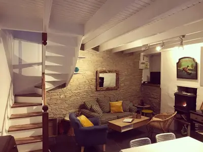Coin salon dans l'établissement Ker Iliz