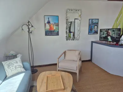 Coin salon dans l'établissement Urban Sunny & Cosy