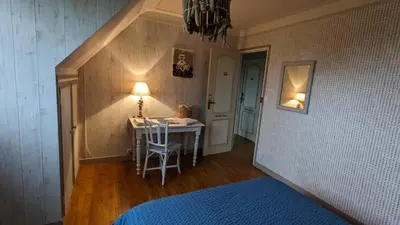 Un ou plusieurs lits dans un hébergement de l'établissement Les Chambres de KERCHELGEN