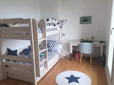 Un ou plusieurs lits dans un hébergement de l'établissement Villa in Crozon with Sea Views & Sandy Beach