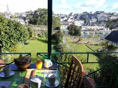 Jardin de l'établissement Cit'Hotel Du Port Rhu