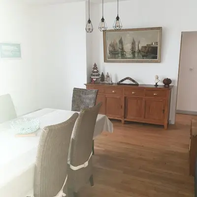 Coin salon dans l'établissement Brest quartier Siam appartement 3 étoiles