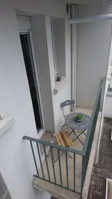 Balcon ou terrasse dans l'établissement Brest quartier Siam appartement 3 étoiles