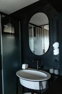 Salle de bains dans l'établissement La Butte