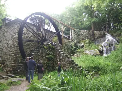 Jardin de l'établissement maison entre campagne et mer