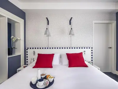 Un ou plusieurs lits dans un hébergement de l'établissement Hotel Mercure Brest Centre Les Voyageurs