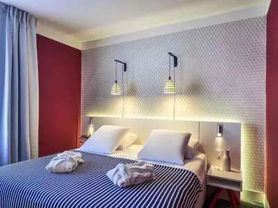 Un ou plusieurs lits dans un hébergement de l'établissement Hotel Mercure Brest Centre Les Voyageurs