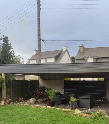Jardin de l'établissement TY SAM BELLE MAISON MODERNE 8 à 10 personnes - PROCHE plages et commerces