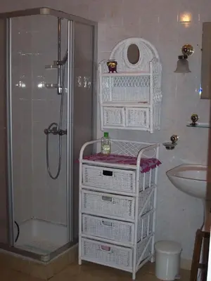 Salle de bains dans l'établissement L'Ecrin de Pradou Glaz