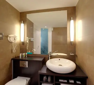 Salle de bains dans l'établissement Mercure Quimper Centre