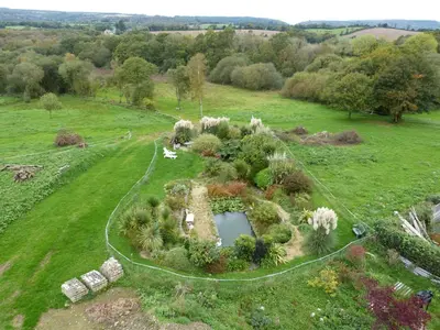 Paysage naturel près de la maison de vacances