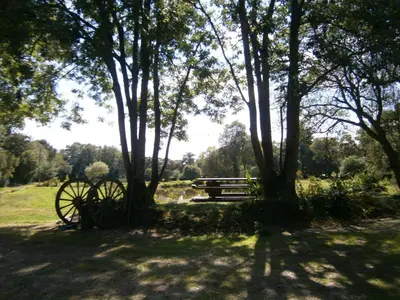 Jardin de l'établissement chambre d'hôte atypique 