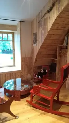 Coin salon dans l'établissement chambre d'hôte atypique 