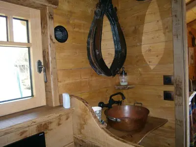 Salle de bains dans l'établissement Chambre d'hôte atypique 