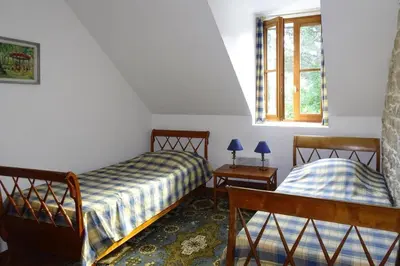 Un ou plusieurs lits dans un hébergement de l'établissement Apartment in Bénodet near Sandy Beaches