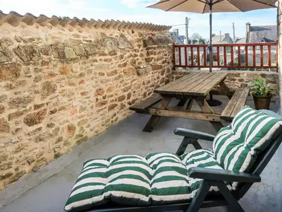 Balcon ou terrasse dans l'établissement Holiday Home Manoir des Halles by Interhome