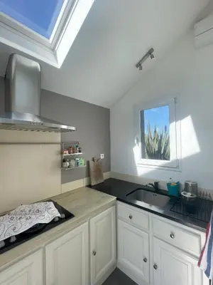 Cuisine ou kitchenette dans l'établissement fermette