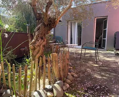 Jardin de l'établissement Rez de Jardin Terrasse Literie Haut de gamme Proche Gare et Hyper Centre
