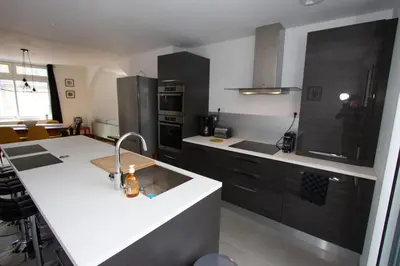 Cuisine ou kitchenette dans l'établissement Les Aigrettes - Appartement spacieux - Terrasse et garage