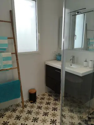 Salle de bains dans l'établissement Maison AN NEIZIG