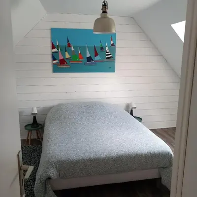 Un ou plusieurs lits dans un hébergement de l'établissement La Demoiselle du Finistère