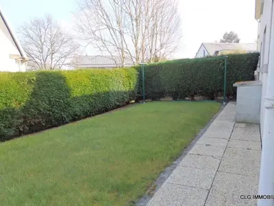 Jardin de l'établissement Maison calme avec jardin clos, proche plage Cap Coz, 5 chambres, garage - Fouesnant - FR-1-481-68
