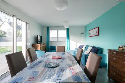 Coin salon dans l'établissement TIEGEZH - Maison familiale Carantec