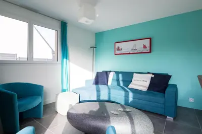 Coin salon dans l'établissement TIEGEZH - Maison familiale Carantec